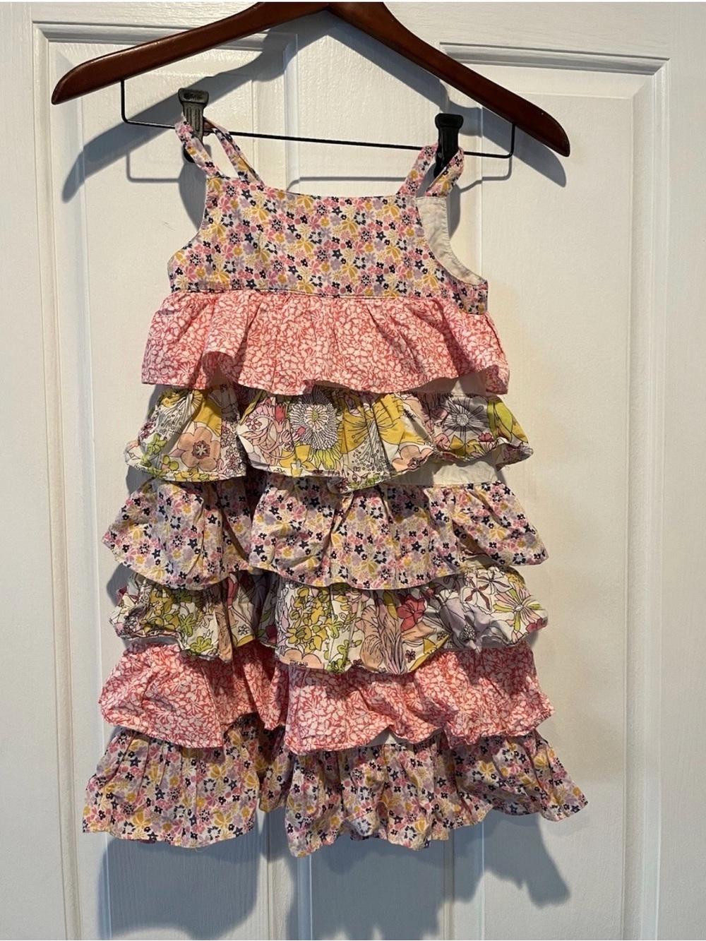 Liberty of London Target Ruffled Sleeveless Dress Floral Flowers 5T